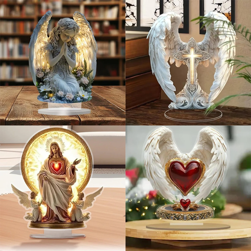 🎁Änglavinge-design med korsdekoration