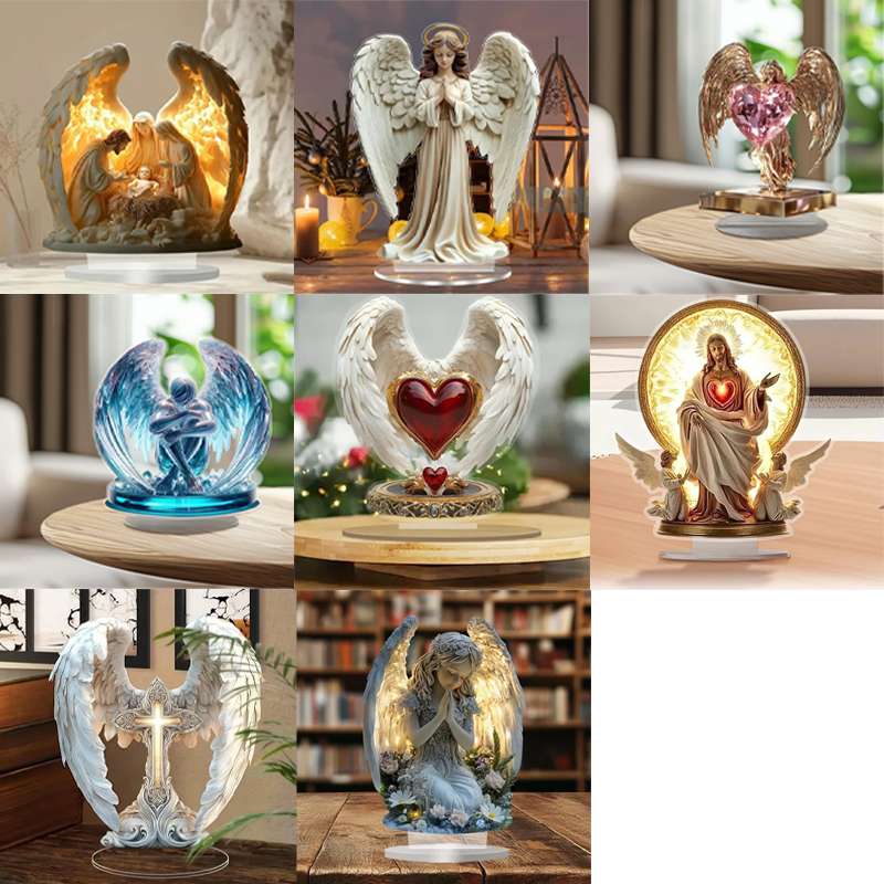 🎁Änglavinge-design med korsdekoration